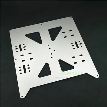 Reprap Prusa i3/Anycubic MEGA i3 anodiziranega Aluminija zlitine greti posteljo podporo Y prevoz pladenj 3D tiskalnik deli