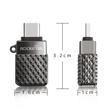 Rocketek visoke kakovosti USB 3.0 v Tip c OTG Alumium tipa Telefona-c pribor Priključek za Xiaomi Oneplus LG Nexus 5X/6P