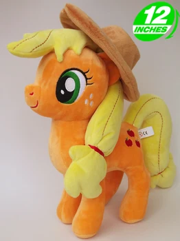 Samorog Apple Jack Peluche Brinquedos Oranžna Konj Plišastih Lutka PP Bombaž, Polnjene Živali, Otroci Igrače 30 CM 310 G