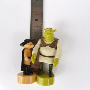 Shrek in Puss V Škornji Igrače PVC figuric Filmov, TV Plišastih Igrač Otroci Igrače Darila za Otroke Božič Novo Leto, Darila