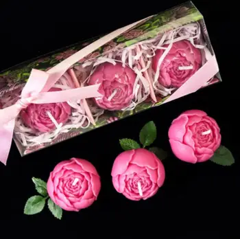 Silikonsko plesni 3D Gem Cvet Phalaenopsis Lotus Rose čokolada plesni cvet Poročno Svečo ročno izdelana mila plesni aromo kamnitih kalupov