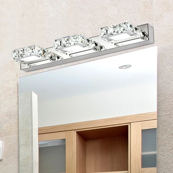 Sodobna Kristalno zaprtih kopalnica LED stenska lučka lučka spalnica nečimrnosti ogledalo svetlobe, Kabinet, hodnik steno rov razsvetljavo 85-265V