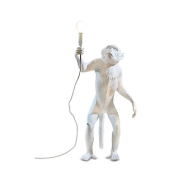 Sodobna Opica LED Stenske Svetilke Nordijska Spalnica, Dnevna Soba Dekoracijo Smolo Živali Zid lahke industrije Dekor Razsvetljavo Svetilka