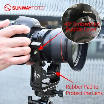 Sunwayfoto TS-E24 Nastavek za Canon Dslr Kamere Pribor TS-E17/TS-E24 Tilt Shift Objektiv Nosilec za Hitro Sprostitev Ploščo Glavo Stojala