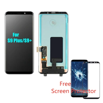 Super amoled LCD zaslon Za Samsung Galaxy S9 Plus LCD Zaslon Z Okvirjem S9 AMOLED Plus G965F LCDTouch Zaslona Montažo