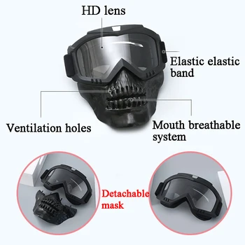 Taktično Poln Obraz Masko Okostje Airsoft CS Zaščitne Maske za noč Čarovnic Maškarada Stranka, Cosplay Prostem Taktike Maske