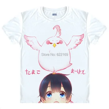 Tamako Trgu Dera Ptica T Shirt Japonski Anime Slavni Animacije Novost Poletje moška T-shirt Cosplay Kostum Oblačila