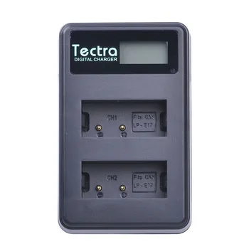 Tectra 4pcs LP-E17 Baterija+ LCD USB Dvojni Polnilnik za Canon EOS 200D 750D 760D 8000D 800D M3 M5 Rebel T6i T6s POLJUB X8i