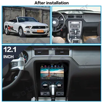 Tesla Zaslon Tandroid9.0 Tesla slog 4+128GB Avto, GPS Navigacija Za Ford Mustang 2010-Avto radio magnetofon vodja enote za DSP