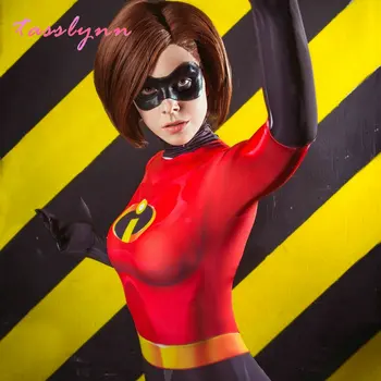 The Incredibles Cosplay Kostume Elasti-Dekle, Cosplay Gospa G. Neverjetno Kostume Obleka za Odrasle, Otroci Superheroj Fancy Oblačenja