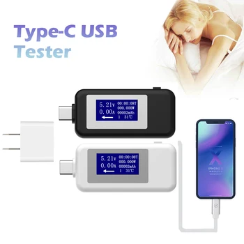 Tip-C USB Tester DC Digitalne 4-30V Voltmeter Amperimetro Trenutno Napetost Volt Meter Ampermeter Detektor Moči Banke Polnilnik Indicato