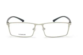 Titana Očal Okvir Moških Ultralahkih Kvadratnih Kratkovidnost Recept Očala Moški Kovinski Polno Optičnih Okvir Brezvijačno EyewearP9850