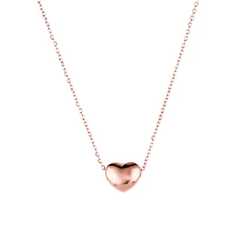 TY356 Preprosta ljubezen titana jekla ženska ogrlica iz nerjavečega jekla clavicle verige obesek