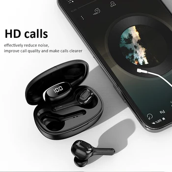 Ušesni-c Bluetooth Slušalke Brezžične Slušalke TWS Čepkov 5.0 Bleutooth Športne Slušalke Za Mobilne naprave Z Mikrofonom