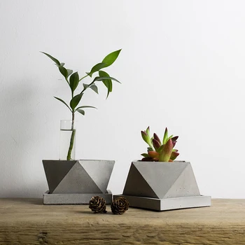 V008 Geometrijske poligon konkretne planter silikonsko plesni doma dekoracijo obrti saditve konkretne rastlin cementa vaza plesni