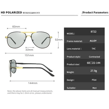 VCKA Trending Stilov, Aluminija, Magnezija Stekla Kvadratnih Moških Polarizirana sončna Očala sončna očala za Moške Šport Očala Oculos de sol