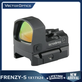 Vector Optics Frenzy-S 1x17x24 MOS 3MOA Red Dot Najlažji Celoti Kovinska Pištola Pištola Puška Področje Pogled Doživljenjsko Garancijo 9 MM .223