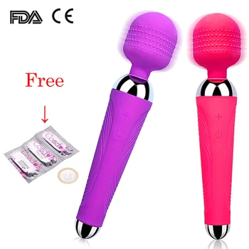 Vibrator za Ženske, Vibratorji Čarobno Klitoris Stimulator USB Massager Sex Igrače za Mišice Odraslih Multi-speed G Spot Vagine, 3 Barve