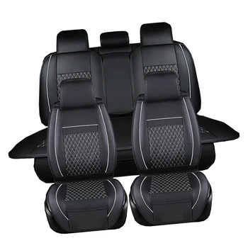 VISOKA kakovost avtomobilskih sedežnih prevlek set za vw Hyundai iX25 Toyota RAV4 auto notranja oprema luxury design usnjene sedežne zaščitnik