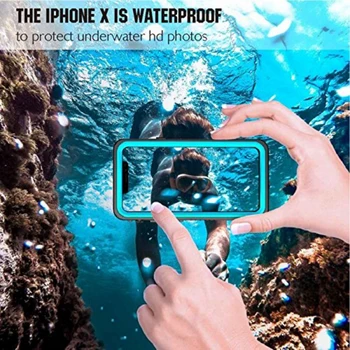Vodotesno Ohišje 360 Zaščita za Apple iPhone 12 Pro Max Primeru Težko PC Vode, ki so Dokaz Kritje za iPhone 11 Xr Xs X iPhone12 Mini Coque