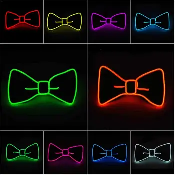 Vroče Prodaje Modnih Moških LED Svetlobna Lok Kravato Ustvarjalnega Utripa Ples Stranko Poroko Lok Kravato