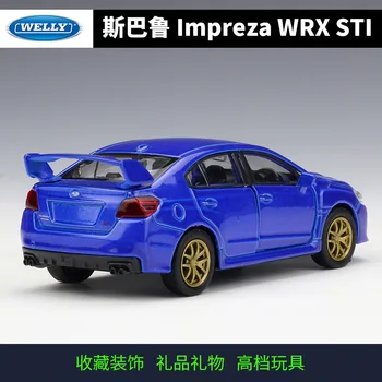 Welly 1:36 Simulacija Kovinski Model Avta Igrača Za Subaru Impreza WRX STI Zlitine Avto Igrača Model z Potegnite nazaj funkcijo Za Otroke Darilo