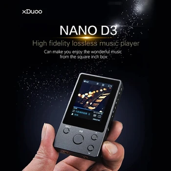 XDuoo NANO D3 HiFi Lossless Predvajalnik 8GB 2.0 Cm / IPS Zaslon / 24Bit/192KHz / DSD256 / TF Kartico v Režo za