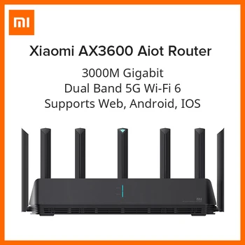 Xiaomi Mi AIoT Usmerjevalnik AX3600 Globalni Različici Šest-Core Čip Dvojno Frekvenco WiFi 3-Giga Brezžični Stopnja WPA3 Šifriranja v Omrežju