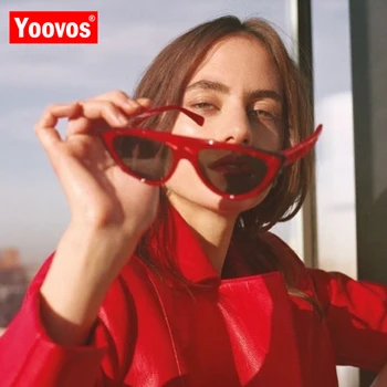 Yoovos 2021 Letnik Mačka Oči, Sončna Očala Ženske Blagovne Znamke Oblikovalec Sončna Očala Za Ženske Ulica Premagal Prostem Oculos De Sol Feminino