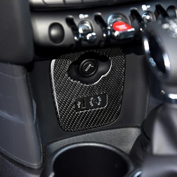 Za Mini Cooper F56 F55 F57 Dodatki Notranjost Avtomobila Ogljikovih Vlaken Vžigalnik USB, AUX Plošči Konzole Kritje Nalepka