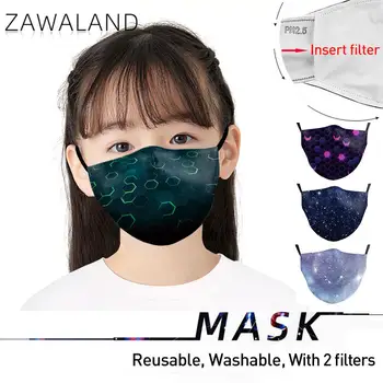Zawaland Otrok Usta Masko 3D Tiskanih Masko Moda Žerjav Obraz, Usta-žarilna Maska Zaščitna PM2.5 Masko z 2Filters