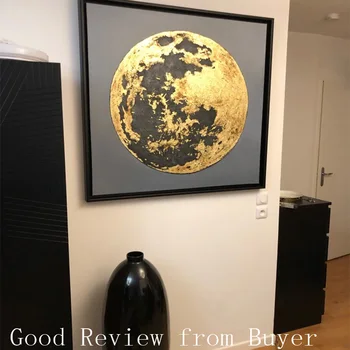 Zlato umetnosti povzetek svetu slikarstvo na platno cuadro decoraction debele teksturo original stenskih slikah, za dnevni sobi doma dekor