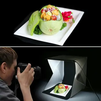 Zložljivi Fotografija Studio Polje polje svetlobe Softbox LED Luči polje za iPhone, Samsung, HTC Pametni Digitalni DSLR Fotoaparat