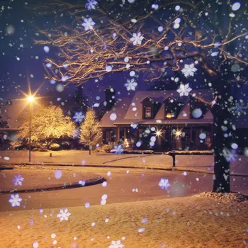 Zunanji Vrt, Travnik Fazi Učinek Svetlobe Pravljice Snežinka Laserski Projektor Nepremočljiva Krajine Vrt Božič Dekorativne Svetilke