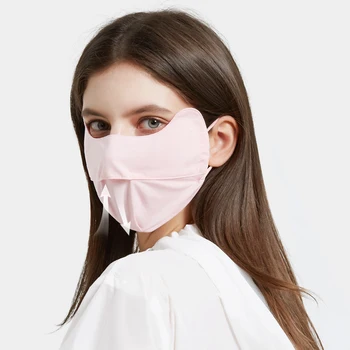 Ženske Zunanja uporaba maske za obraz Kul Tanke Viskoznih Vlaken Zaščito za Oči Masko UV Zaščito Masko Dustproof Dihanje Kolesarjenje sprednji Pokrov