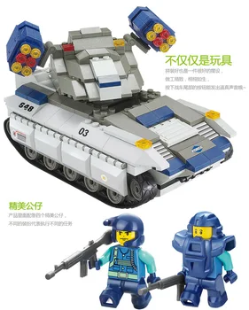 0206 273pcs Vojaški Tank Konstruktor Model Komplet Bloki Združljiv LEGO kock Igrače za Fante, Dekleta, Otroci, Modeliranje
