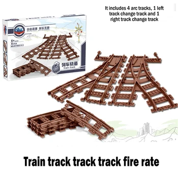 100 kos mesto, vlak spremljali gradnik igrače tekmo vlak serije zgraditi veliko sceno združljiv z vsemi blagovne znamke skladbe