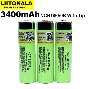 10PCS Liitokala Original NCR18650B 3,7 V/4,2 V 3400mah 18650 polnilna litij baterija Primerna za bliskavico (Ni PCB)