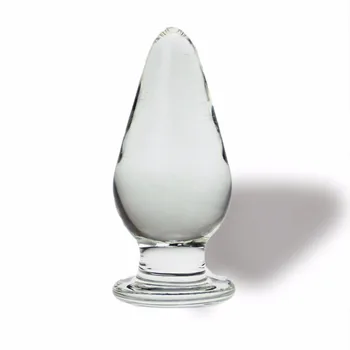 11 cm steklo Analni Čep Jasno, kristalno veliko Žogo Koničastimi anus Butt Plug Sex Igrače Za Odrasle masturbacija predigra, Geji, lezbijke,