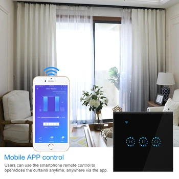 110v-240V WiFi Električne touch smart Žaluzije zavese stikalo Ewelink APLIKACIJO Glasovni Nadzor z Alexa/googlova domača stran Žaluzije Motornih /lahka