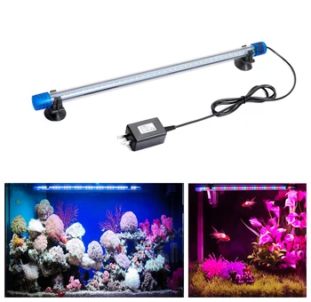 20-50 CM LED Fish Tank Lučka Amfibijska Razsvetljavo LED Vode Travo Lučka Akvarij Potapljanje Nepremočljiva Lučka za Osvetlitev Akvarija EU Plug