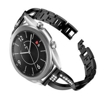 20 mm, 22 MM, iz Nerjavnega Jekla watchStrap Za Samsung Galaxy Watch 3 45mm 41mm Trak smart manšeta Kovinski Nakit Zapestnica razredi