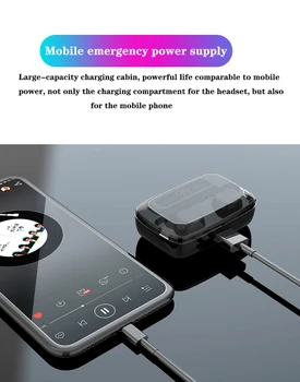 2019 NOVE Brezžične Slušalke Čepkov M11 TWS Bluetooth 5.0 Hi-fi slušalke IPX7 Vodotesne Slušalke za Telefon Xiaomi
