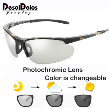 2020 Moških Photochromic sončna Očala Novo Polarizirana sončna Očala Ženske UV400 Rimless Anti-glare sončna Očala Gafes de sol