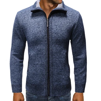 2020 nov prihod jesenski in zimski visoke kakovosti moški pulover plašč ,Mandarin Ovratnik thicked suknjič plus-velikost M-XXXL 9812