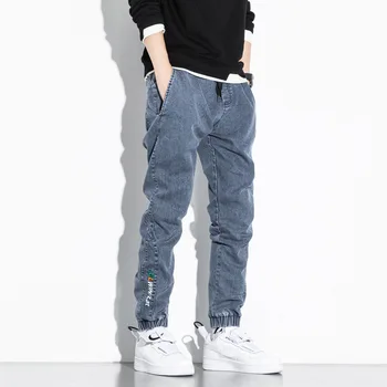 2020 Nove Moške Jeans Hlače Jeseni, Pozimi Moda Priložnostne Ulične Plus Velikost Tovora Hlače Hip Hop Sweatpants Hlače Joggers