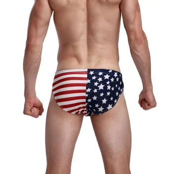 2020 Novo Ameriško Zastavo Mens Bikini Kopalke, Moške Kopalke Mens Plavanje Hlačnic Seksi Sunga Maillot Bain De Homme Zwembroek