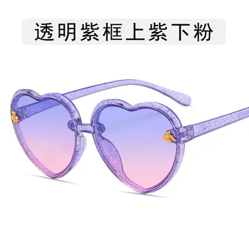 2021 Letnik Otroci v obliki srca sončna Očala Dekle blagovna Znamka Modnih Očal Fant Otroška sončna očala Srčkan Retro Očala otroška očala