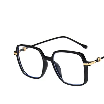 2021 Nov Modni Kvadratnih Ženske Očala Računalnik Optični Kratkovidnost Očal Okvir Klasičnih Moških Kovinski Jasno Očala Anti-Modra Svetloba