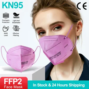 20pcs FFP2mask KN95 Masko Varnost Prah Respirator Masko za Obraz Maske Reuseable Zaščitna Mascarillas FPP2 Kn95Mask CE 9 barve